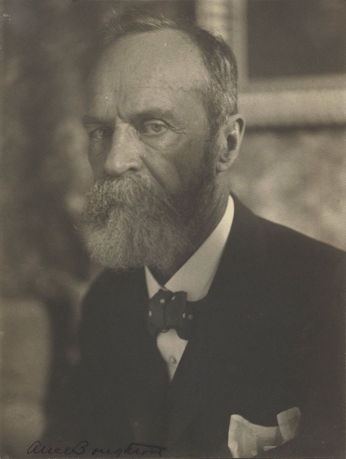 William James, Platindruck von Alice Boughton, um 1907